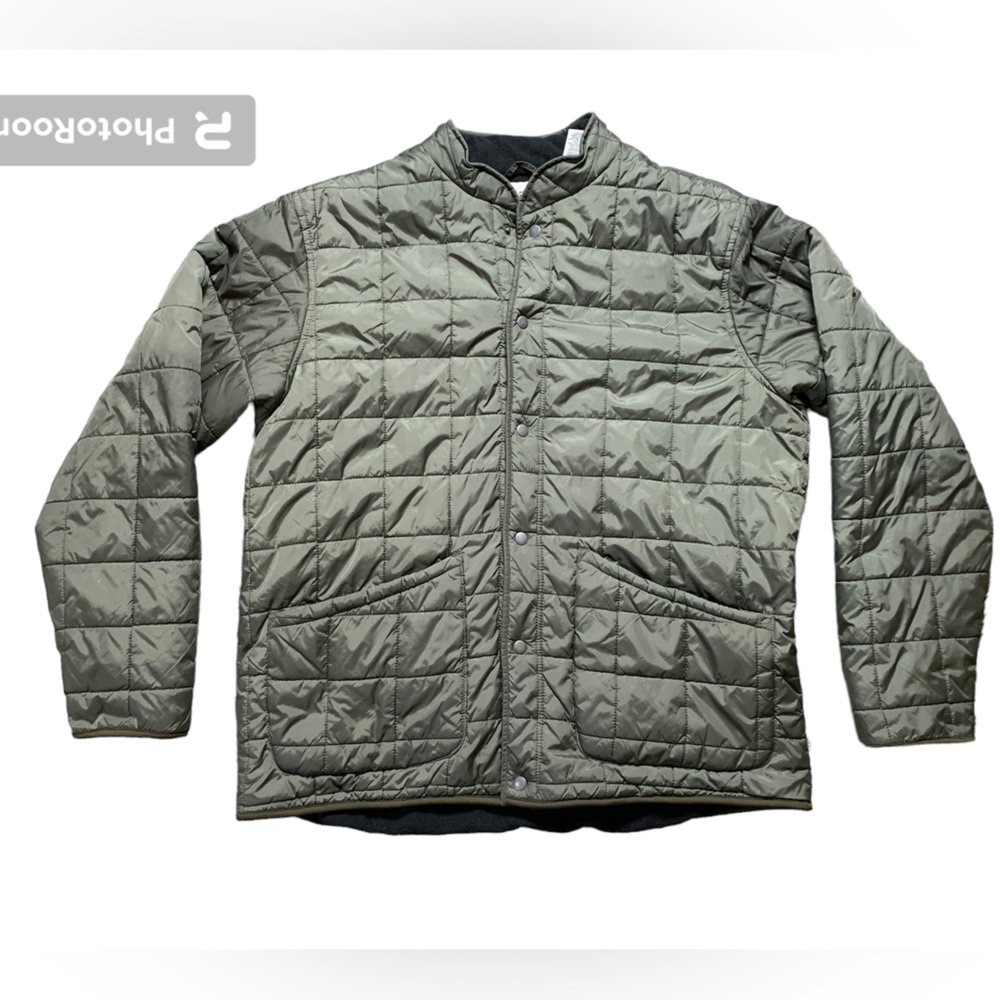 Chaps Surplus Mens Vintage Quilted Military Style Jacket Army Green XL A0073